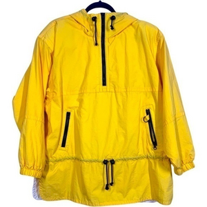 SNUGGLER SKI WEAR Vintage Yellow Anorak Wind Jacket‎ Pull-Over